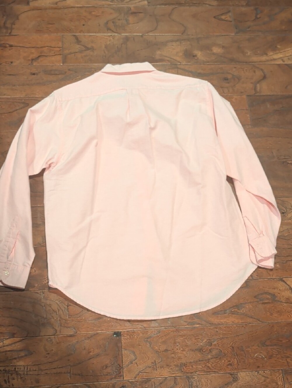 Vintage 90s Ralph Lauren Polo Jeans Co Pink Oxford Shirt Men's L Long Sleeve - Picture 7 of 7